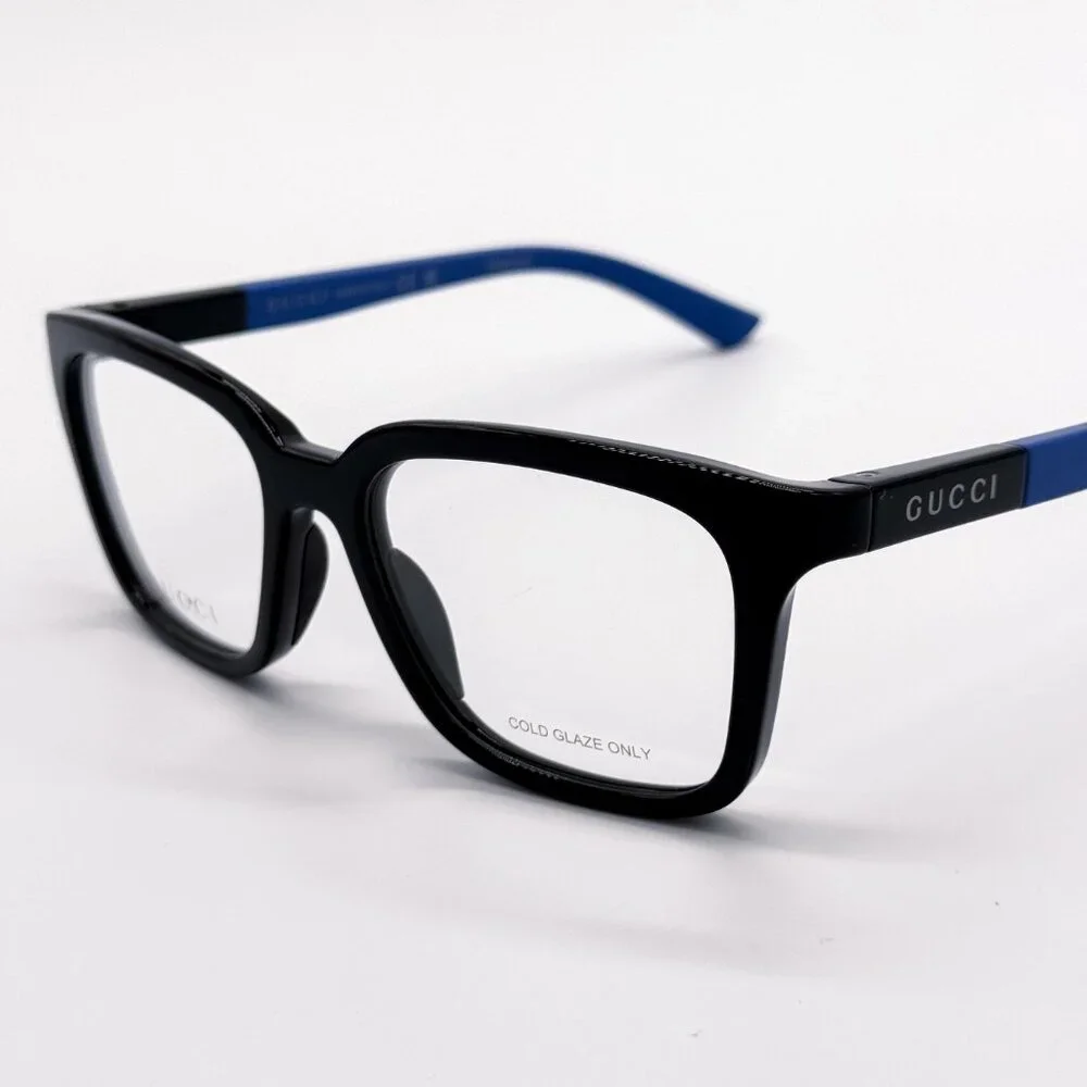 NEW GUCCI GG1738O 004 BLACK/BLUE MEN EYEGLASSES GUCCI